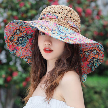 Chapeau De Paille Et Tissu